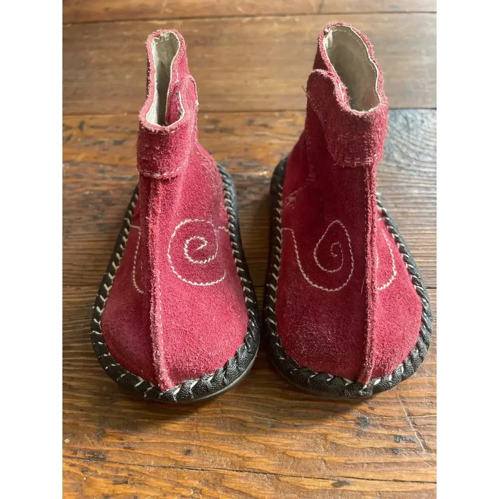 See‎ Kai Run Kids Size 3 Booties Red Shoes Soft Sole Early Walkers
